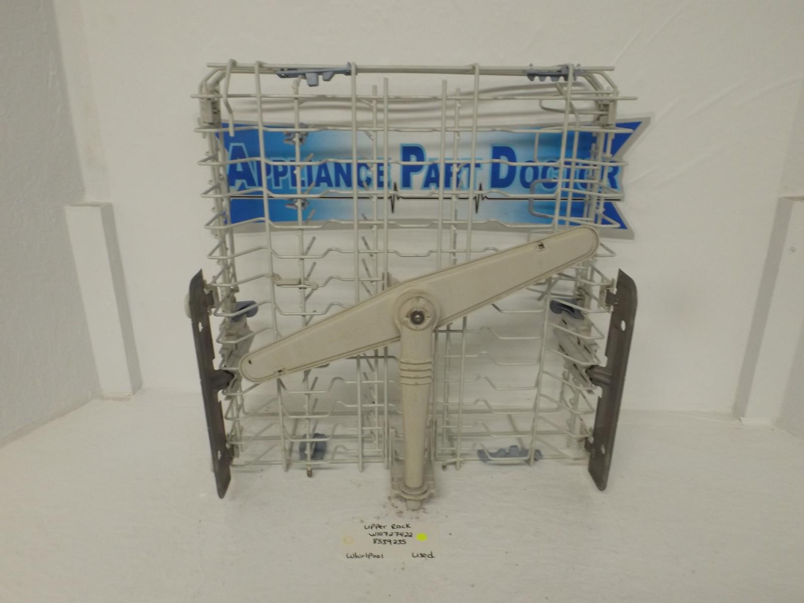 Whirlpool Dishwasher W10727422 8539235 Upper Rack Used Whirlpool Dishwasher W10727422 8539235 Upper Rack Used